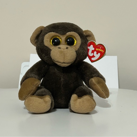 Ty Original Beanies Bananas the Monkey (Glitter Eyes) - Picture 1 of 10